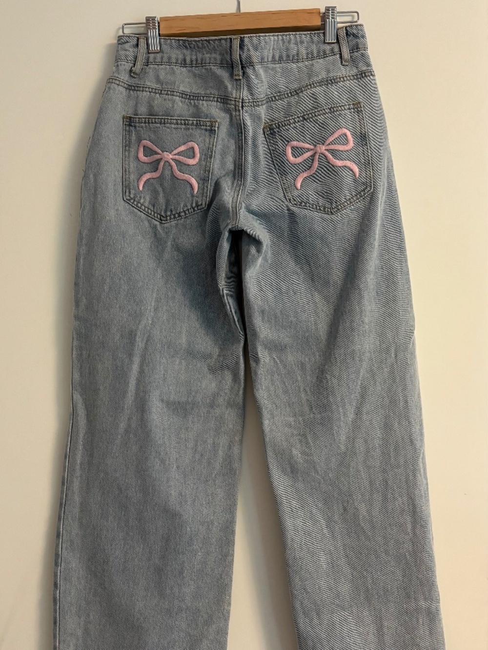 Edikted bow jeans (size small)